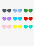 Love Heart '90s Festival' Vintage Sunglasses