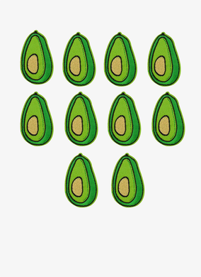 10x Avocado Clothing Patches