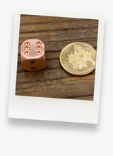 Load image into Gallery viewer, Pure Brass Dice Props