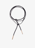 Suede Gold Choker Neckless