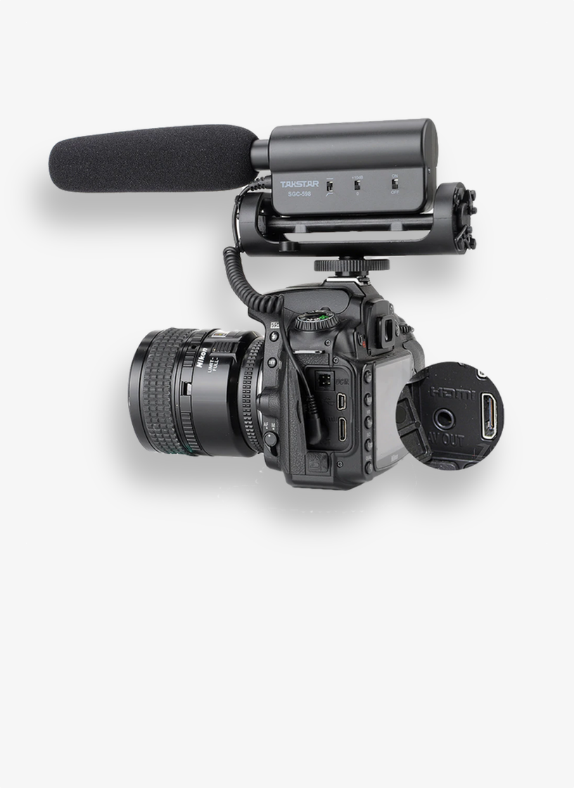 DSLR  Camera 'Interview' Microphone