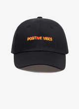 Load image into Gallery viewer, Positive Vibes Cotton Baseball Cap