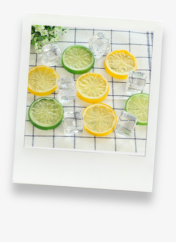 Simulation Lemon Slices & Artificial Ice Cube Props