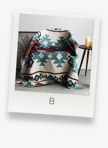 Bohemian Knitted Tapestry Blanket