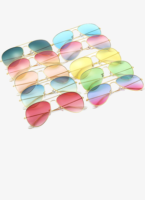 Designer Gradient Pilot Sunglasses