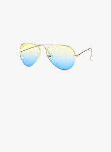 Designer Gradient Pilot Sunglasses