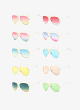Load image into Gallery viewer, Designer Gradient Pilot Sunglasses