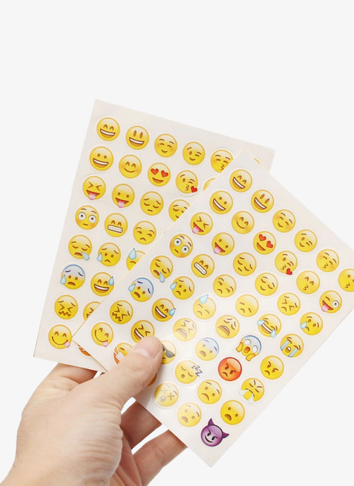 48x Classic Emoji Face Stickers