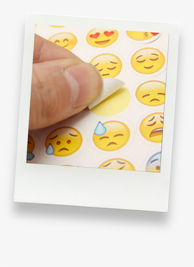 48x Classic Emoji Face Stickers