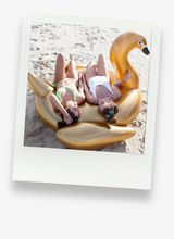 Load image into Gallery viewer, Gold Swan Inflatable Pool Float